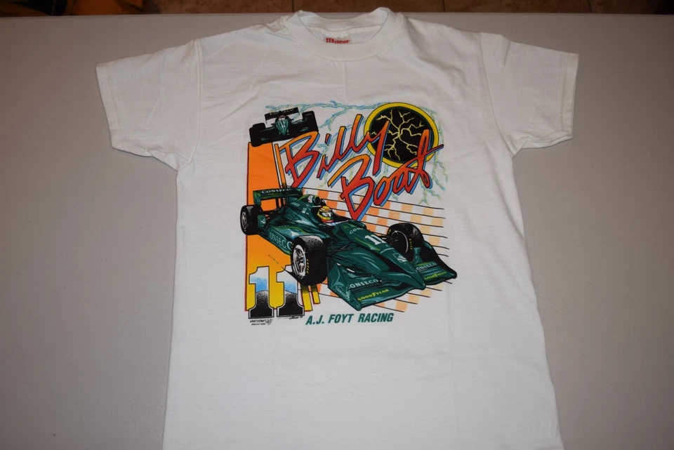 Camiseta Billy Boat Inday Car AJ Foyt Racing Usada en Excelente Condición Para Mujer Med? Comprobar medidas Foto 3 de 4