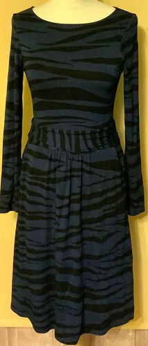 BODEN LADIES Blue Black Stripe Warm 