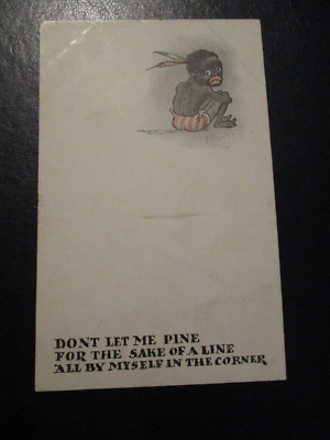 Comic Postkarte ''Lass mich nicht um einer Linie willen ganz allein in ...''