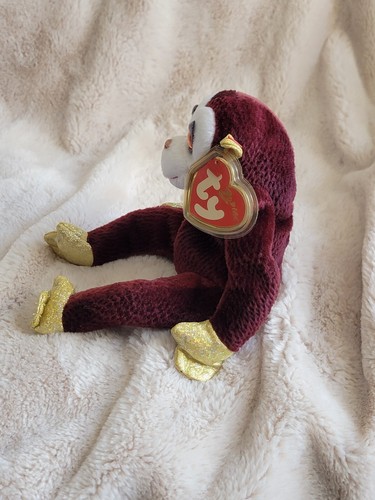 Ty Beanie Baby THE MONKEY Chinese ZODIAC NWT w/ Tag Protector - Picture 2 of 8