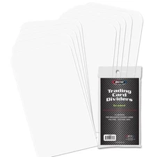 New (100 ct) BCW Graded Trading Card Dividers for Storage Boxes