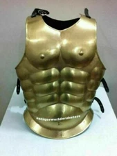 Roman Muscle Breast Plate Medieval Armor brass antique finish Armor jacket