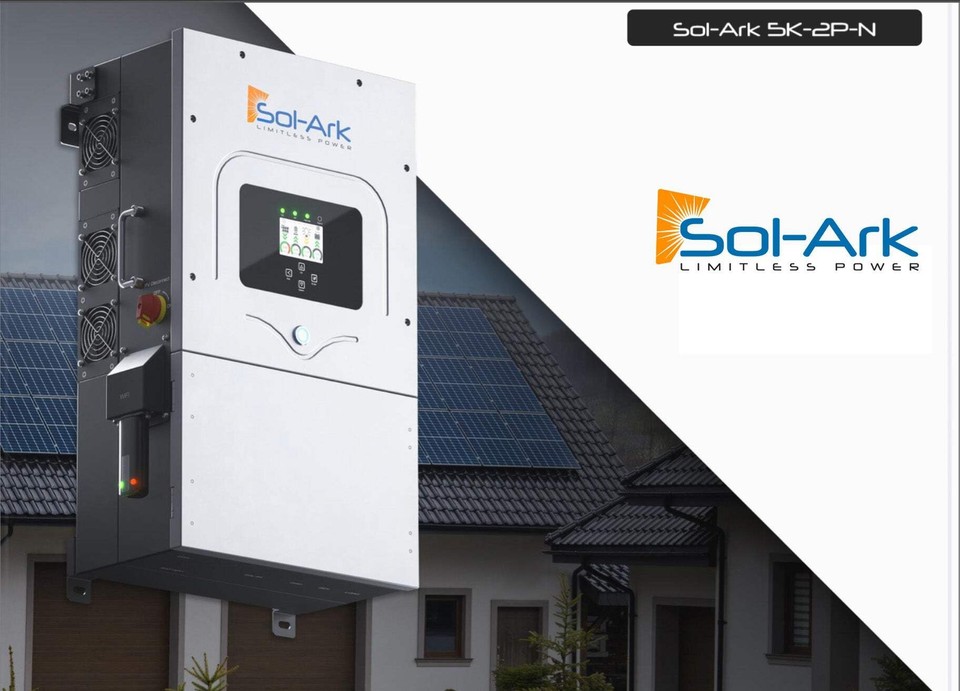 3.3KW Complete Offgrid Solar Kit + 5K Sol-Ark Inverter + 15.36KW OMO ...