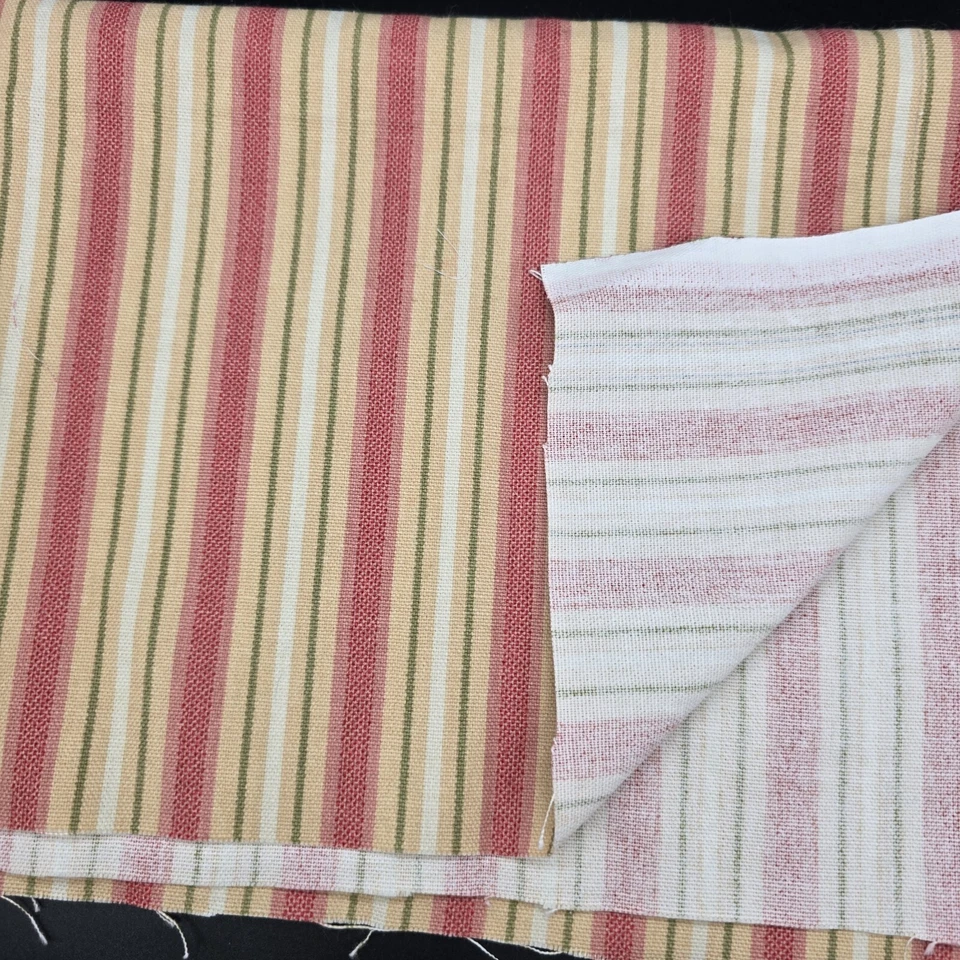 Mill Creek Upholstery Fabric Pink Stripe Raymond Waites Design 16" Long 54" Wide - Image 2 of 4