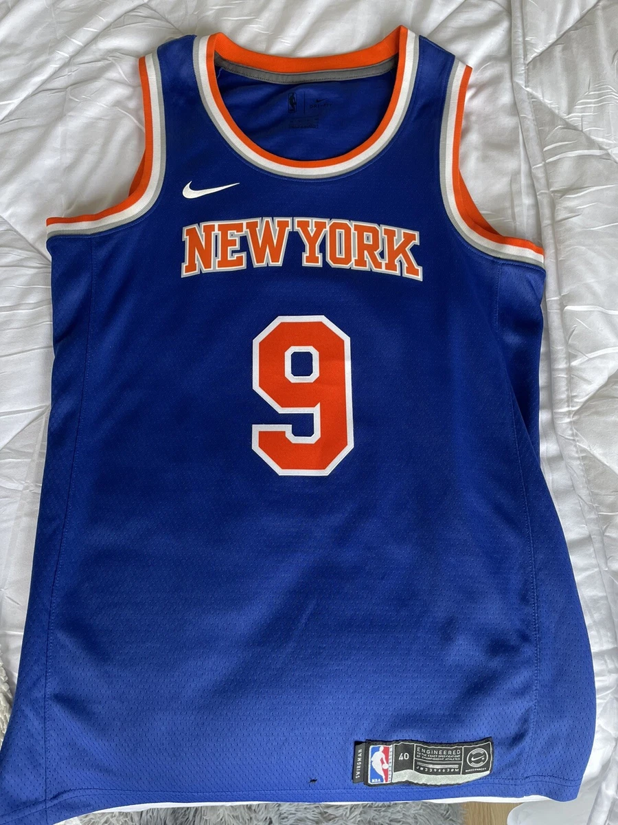 New York Knicks RJ Barrett Blue Swingman Jersey Basketball Size S