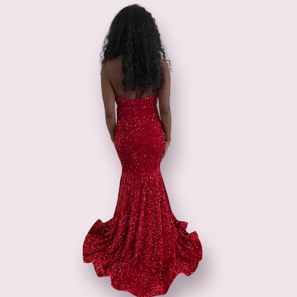 One Shoulder Mermaid Hem Sequin Formal Dress | eBay