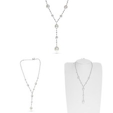 ESTATE AAA SOUTH SEA PEARL 18K WHITE GOLD CLASSIC BY THE YARD FUN LOVE NECKLACE