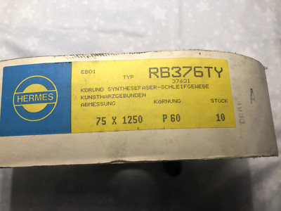 Schleifbänder Hermes 75 x 1250 Körnung P 60 Stück 10