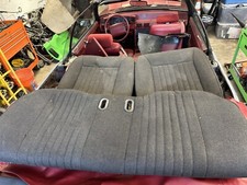 1990 - 1993 Ford Mustang Black Tweed Rear Seats 1990 - 1993 Ford Mustang Black Tweed Rear Seats
