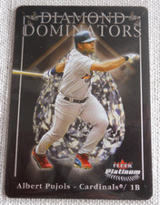 2005 Fleer Platinum Metal Diamond Dominators Albert Pujols 1DD Baseball card