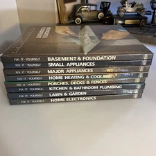 8 LOT Fix It Yourself Time Life DIY Book h29