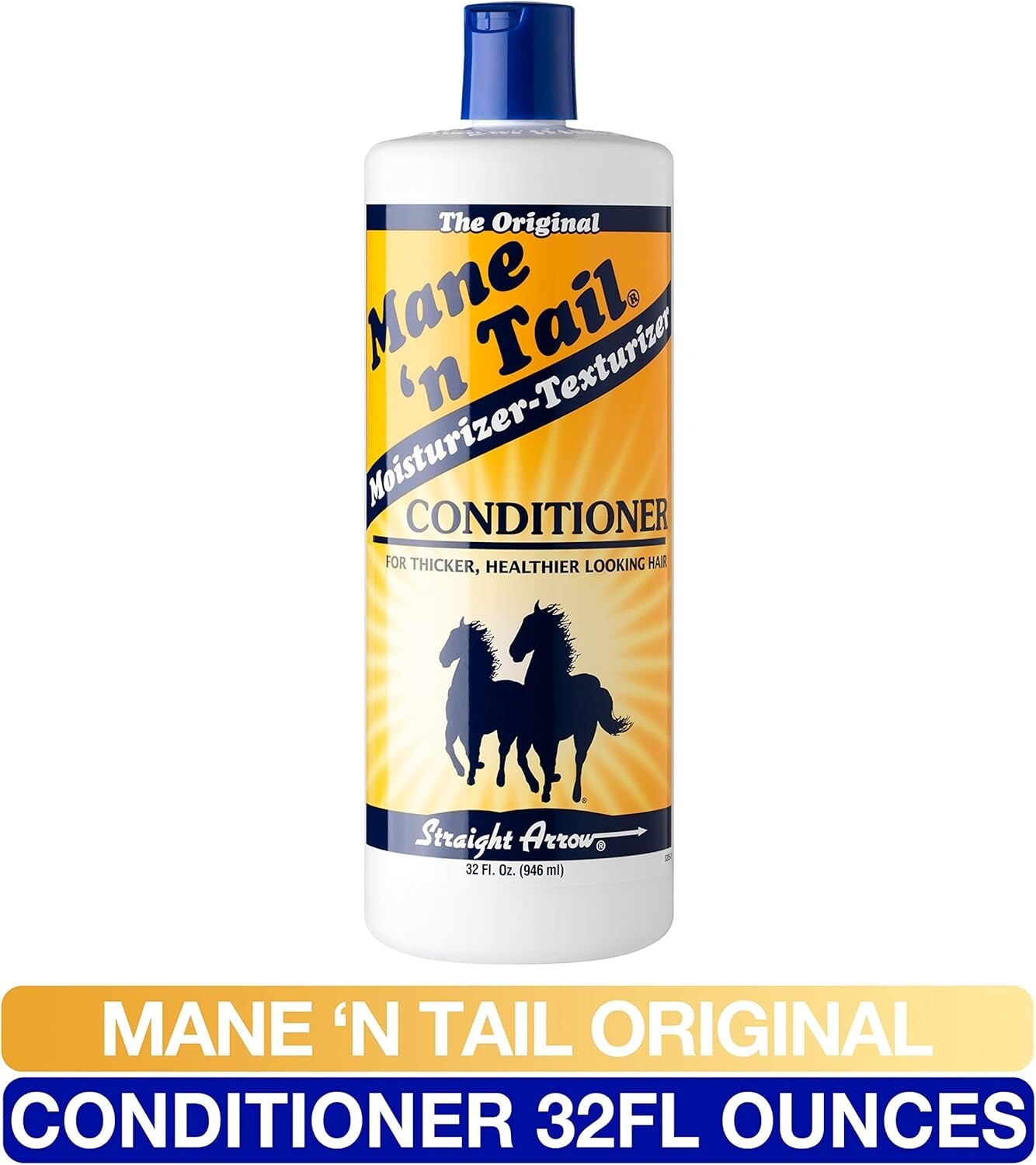 Mane N Tail The Original Hair & Body Moisturizer Conditioner Thicker Hairs 32oz