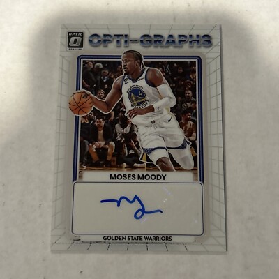 Moses Moody 2022-23 Donruss Optic Opti-Graphs AUTO /99 #OG-MSM Golden State
