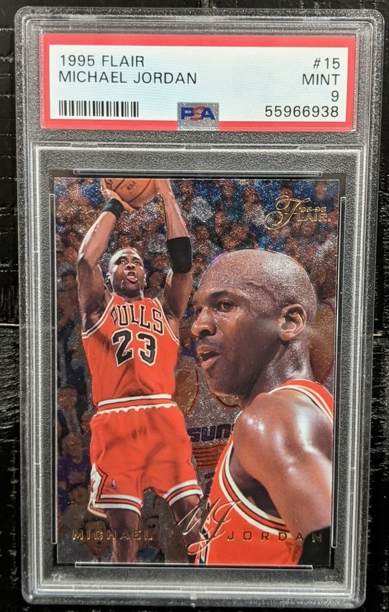 1995 FLAIR Michael Jordan PSA 9 MINT GORGEOUS #15 Tough Foil
