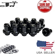 24Pc Black M14x1.5 Factory Style OEM Mag Lug Nuts Fit Armada Titan XD QX56 QX80