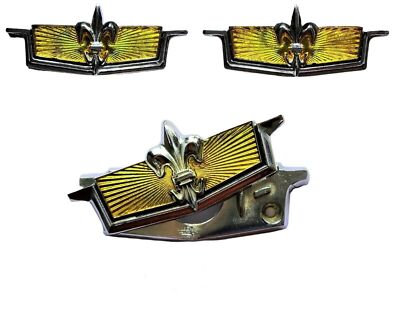 YELLOW NEW 1977 1990 CHEVROLET CAPRICE TRUNK LOCK EMBLEM CHEVY 77 90