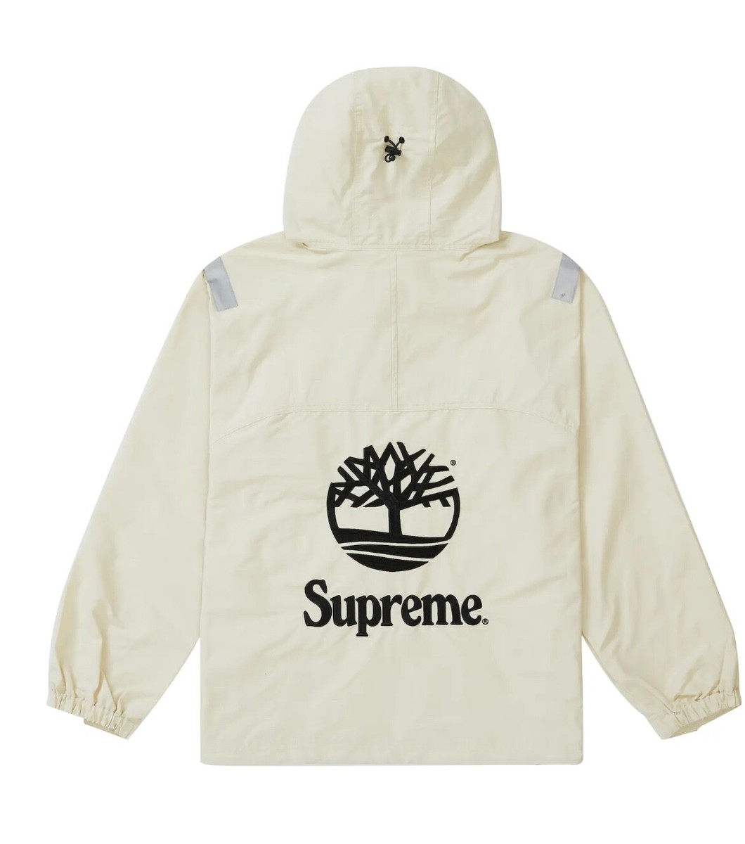 SUPREME X TIMBERLAND REFLECTIVE TAPING ANORAK STONE SIZE LARGE | eBay