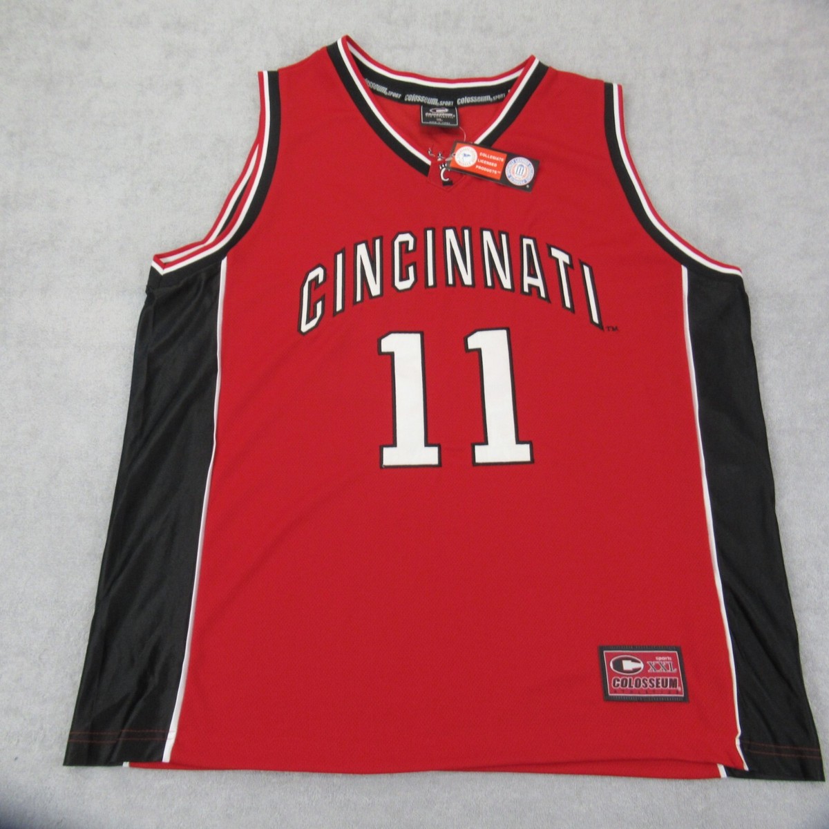 Cincinnati Bearcats Jersey Mens XL Red NOS Basketball VTG Y2K Colosseum New