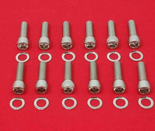 AMC JEEP V8 INTAKE MANIFOLD BOLTS KIT STAINLESS ALLEN 290 304 343 360 390 401 - Picture 1 of 2