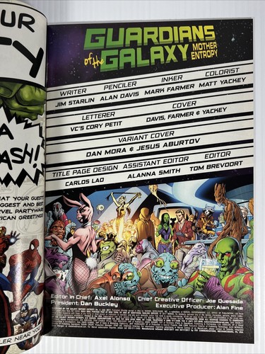 The Guardians of the Galaxy: Mother Entropy #1 Marvel Comics 2017 Alan Davis - Bild 6 von 7