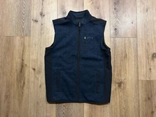 ORVIS -  Vest Jacket - Mens Adult Large - Blue Navy - Fleece Sweater