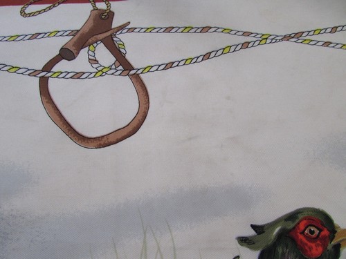 VTG 70's GUCCI Italy Pheasant/Duck Birds Autumnal Silk Scarf 34" - Picture 6 of 8
