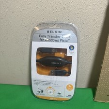 BELKIN EASY TRANSFER CABLE LAPTOP PC COMPUTER 8FT CORD USB to USB SYNC FILES
