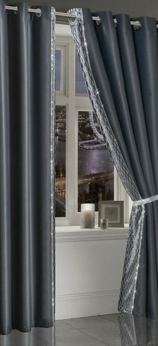 Luxus Crushed Samt Jacquard Stil Diamant Kanten Verdunkelungsvorhänge  - Bild 2 von 8