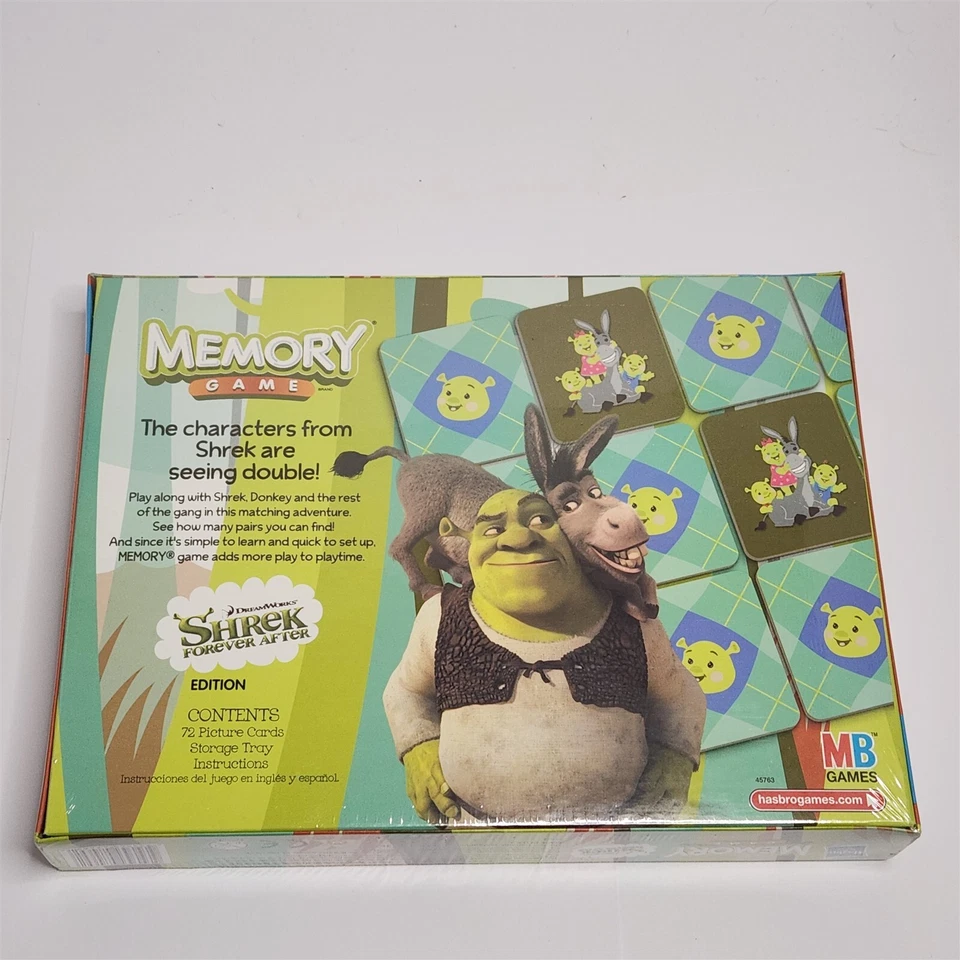Shrek Forever After Memory Game Brand New Sealed Mattel 1 Or More Players 2010 - Image 2 of 2