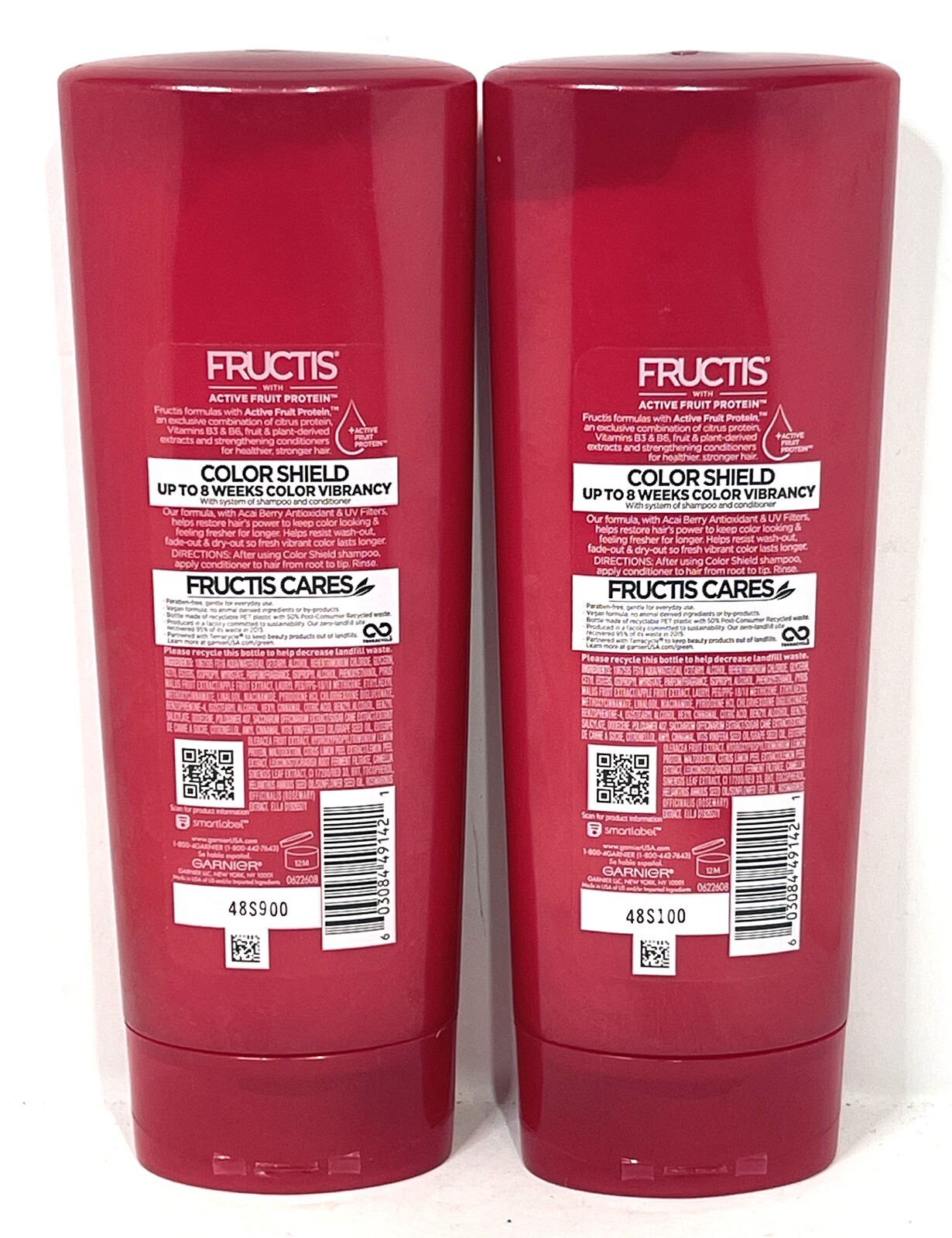 2 ct Garnier Fructis Conditioner Hair LOT COLOR SHIELD Fortifying&nbsp;w/ Acai Berry