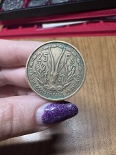 MONETA AFRICA OCCIDENTALE FRANCESE 25 FRANCHI 1956 AJ