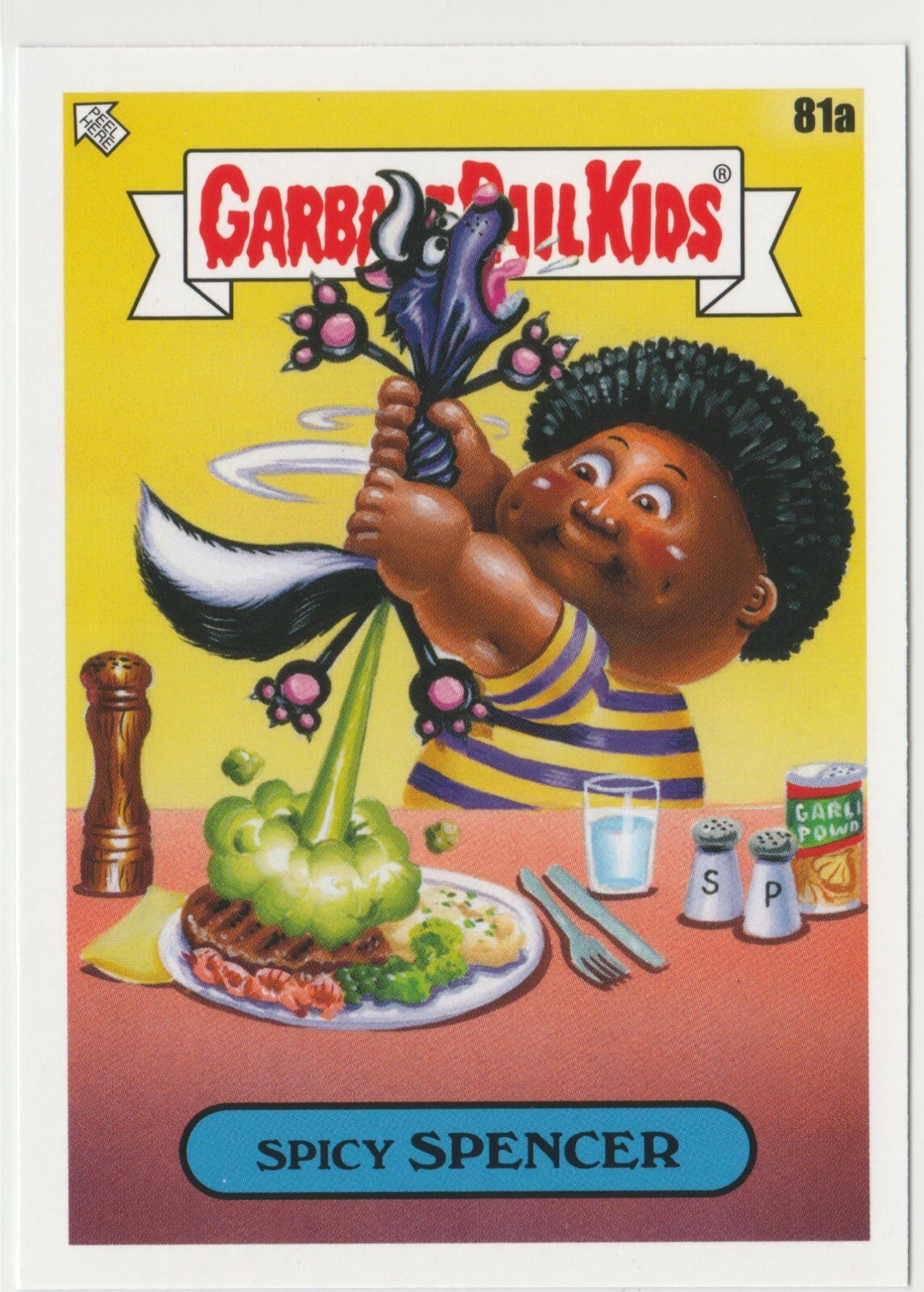 Spicy Spencer #81a Garbage Pail Kids GPK 2021 Food Fight Series Card