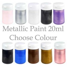 BabyRice Metallic Paint Colours 20ml 100ml Hand Foot Cast Craft Plaster Casting