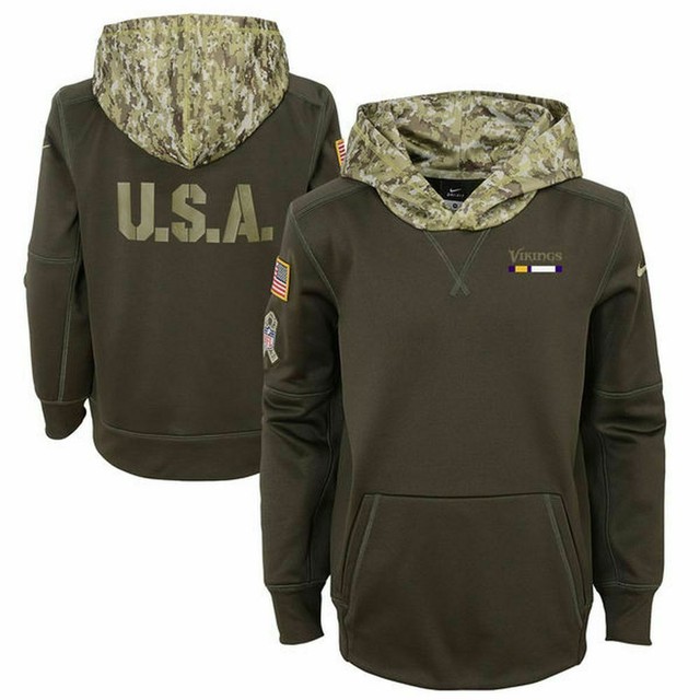 salute to service vikings hoodie