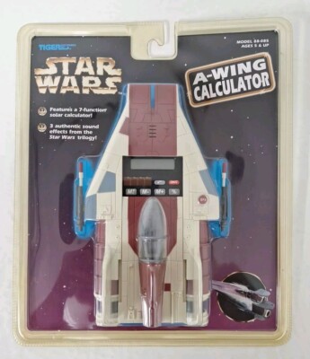 1997 Tiger Electronics Star Wars A-Wing Calculator, Sealed Model 88-085 NEW