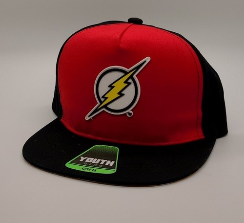 Marvel (Flash) Youth Flat Brim SnapBack Baseball Hat / Cap DC COMICS JL/WB - 第 1/7 張圖片