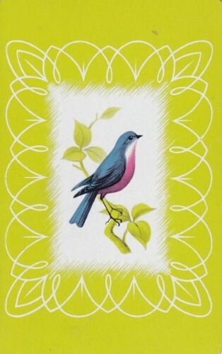 GENUINE SWAP PLAYING CARDS - 1 SINGLE - BIRDS - #34 - Picture 1 of 1
