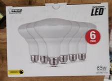 6 pack Feit Electric Dimmable Light Bulbs LED 5000k BR30 65W Replacement 650 L