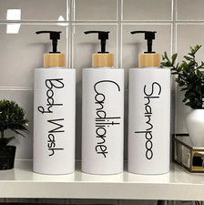 3pcs Refillable Soap Dispenser Bottles: Pump Containers for Shampoo  Gel - NEW