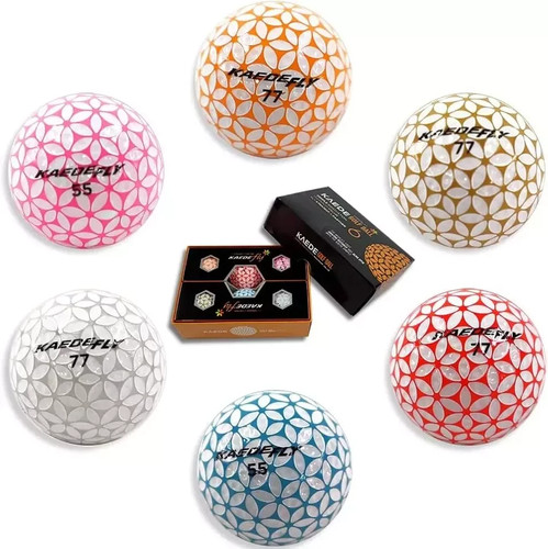 Distance Golf Balls (Half Dozen) 2 Tone Colored 6 Balls - Picture 7 of 8