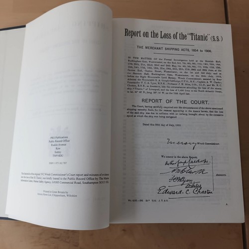 TITANIC British Court Report (1912/1998) Evidence and Full Survivor Testimony - Picture 7 of 11