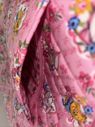 Borsa Vera Bradley X Disney Gli Aristogatti Originale Zip Tote Bag Marie Esatta - Foto 3 di 5