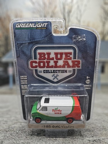 GREENLIGHT BLUE COLLAR 1983 GMC VANDURA CUSTOM VAN TURTLE WAX