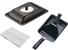 KAI o.e.c. Egg Roll Pan DY-5201 and Egg Roll Pan Cover DY-5225 Set with Dishclot
