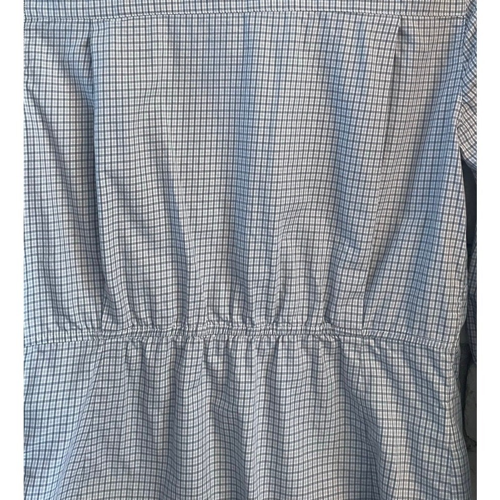 Leon Max Gingham Checkered Button-Down Blouse - B… - image 6