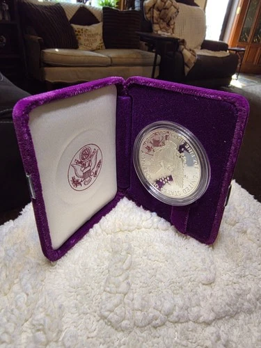 1987 S American Silver Eagle Bullion Proof $1 Coin Collectible in Box with COA