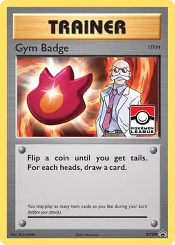Gym Badge - XY209 - Pokemon XY Promo League Promo Card NM
