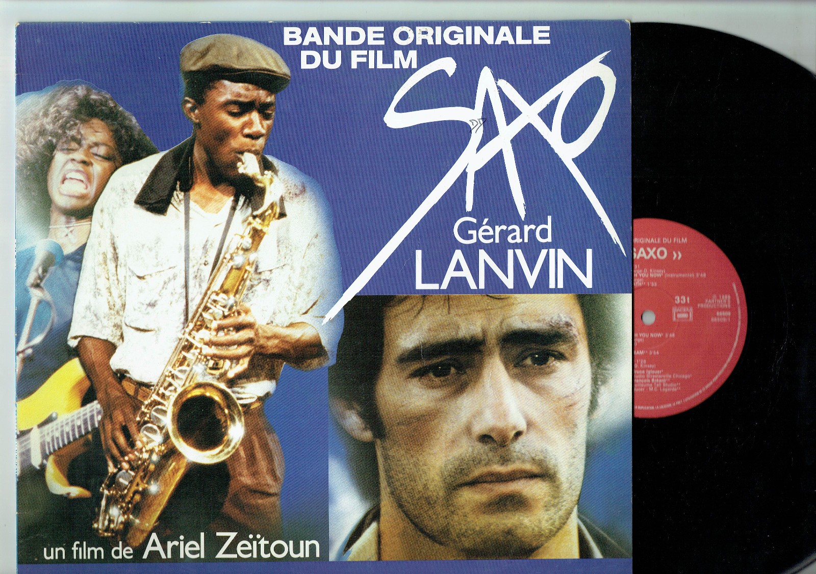 33 RPM Film Saxo Disk LP 12 "" Ariel Zeïtoun Gerard Lanvin J Audiard -carrere