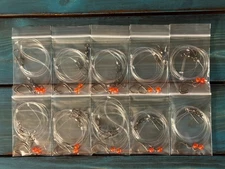 10 or 25 Surf Fishing Rigs, Pier Rigs, Boat Rigs, Pompano Whiting Snappers Spots