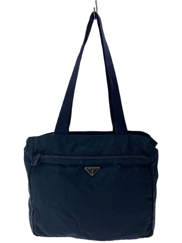 Sac fourre tout PRADA nylon bleu marine uni occasion
